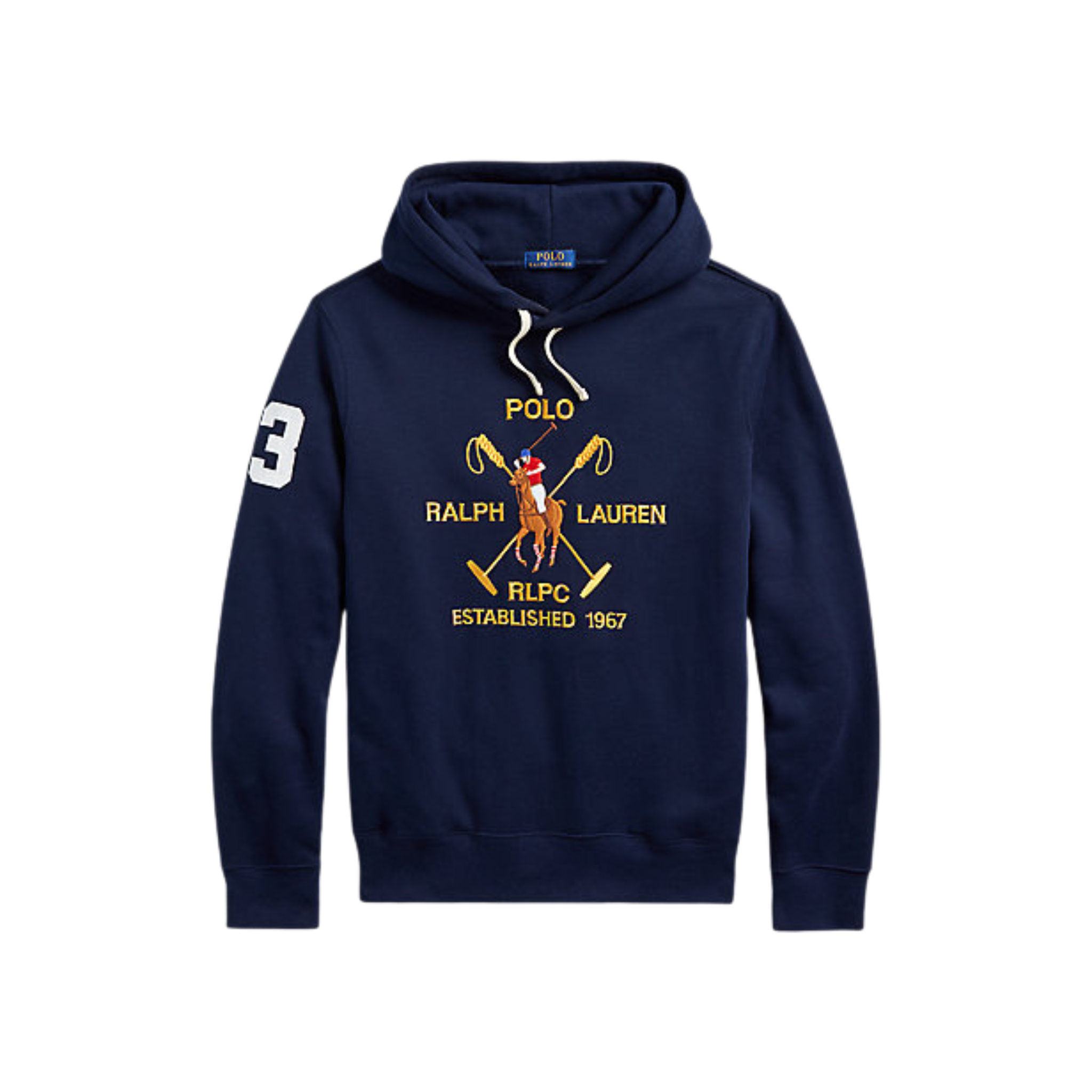 Polo Ralph Lauren Big Polo Crest Fleece Hoodie (Navy) - Polo Ralph Lauren