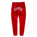 Sniper Gang Varsity Joggers (Red) - Sniper Gang Apparel