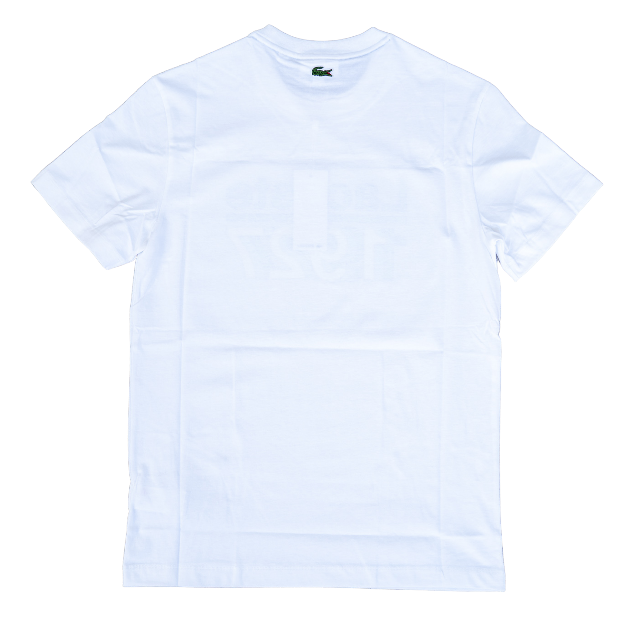 Lacoste Crew Neck Vintage Printed Cotton T-shirt (White) - Lacoste